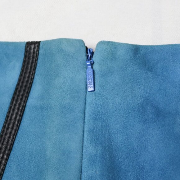 Loewe FW15 Runway Geometric Suede Skirt - Picture 10 of 13